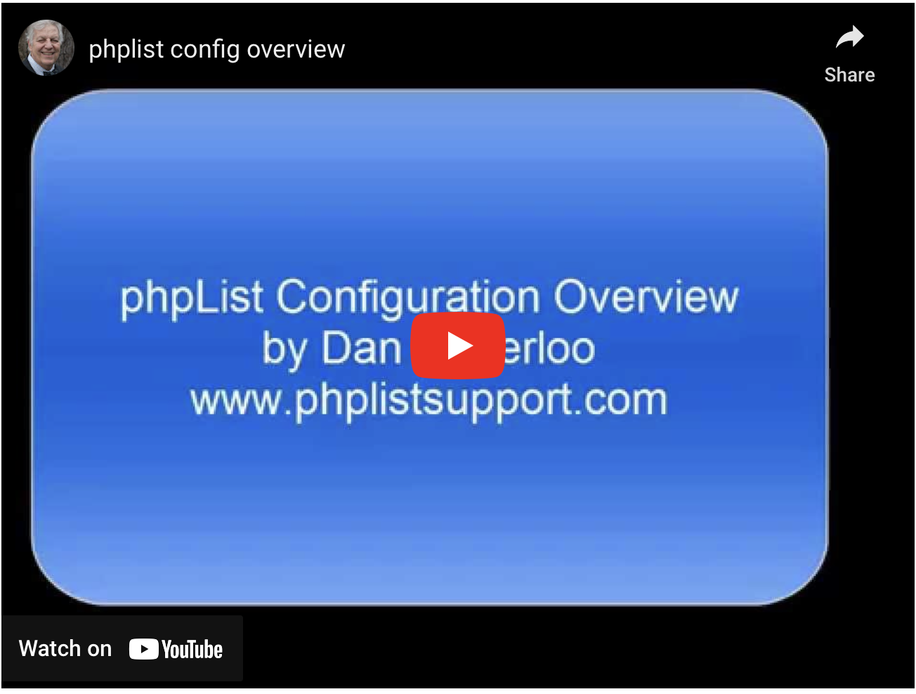 Configuring phpList #1 Overview